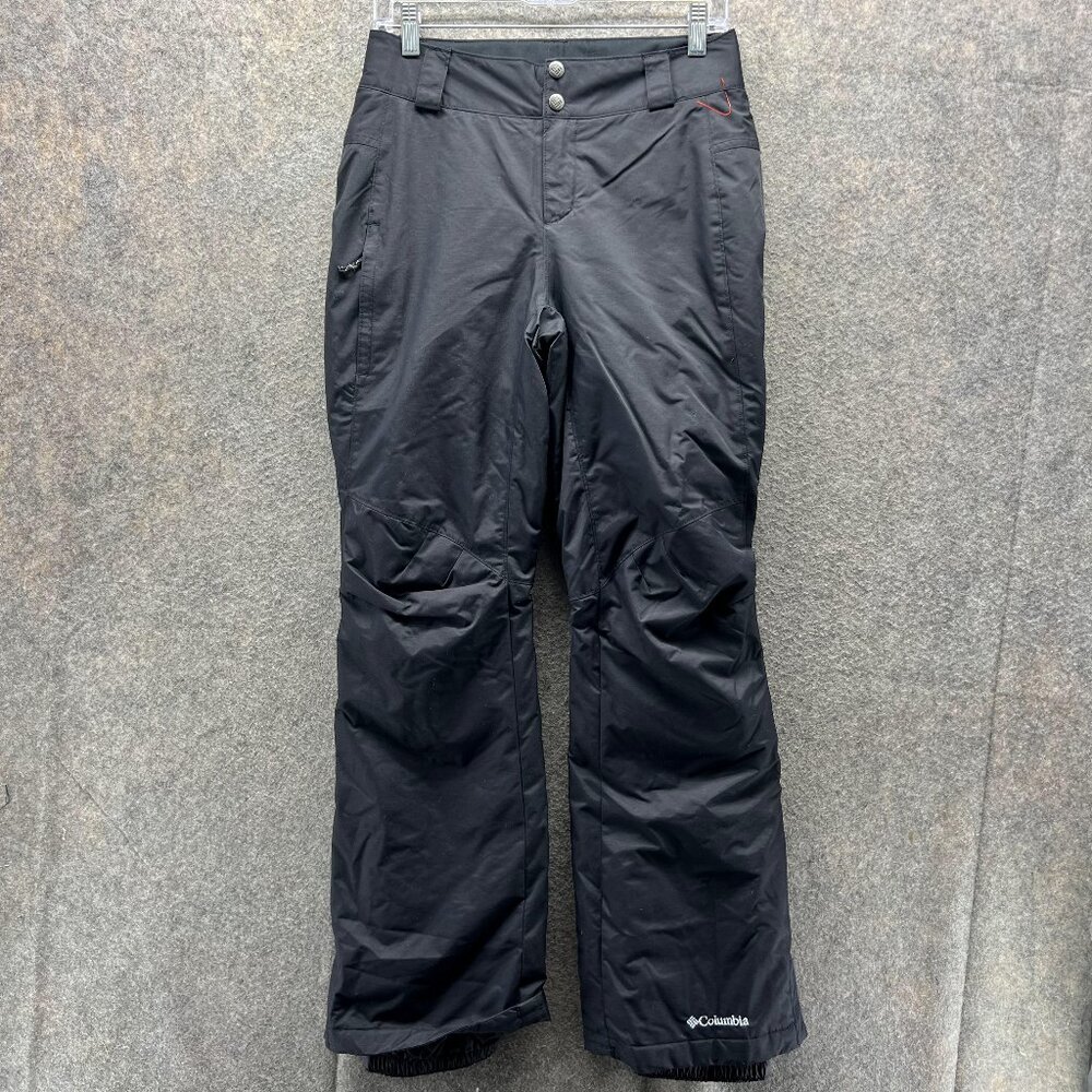 Columbia Pants Women Extra Small Black Snow Pants Lined Straight Snap Sportswear
